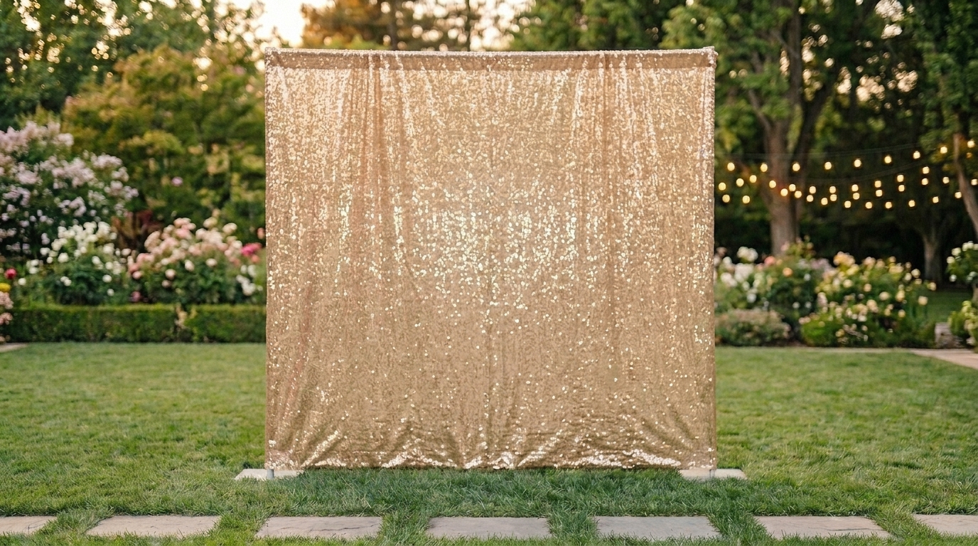 Champagne Sequin Wall
